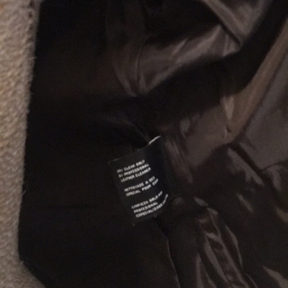 Brown Michael Kors leather moto Jacket VG - Picture 15 of 16